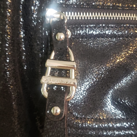 B. Makowsky black metallic suede purse - Picture 3 of 8